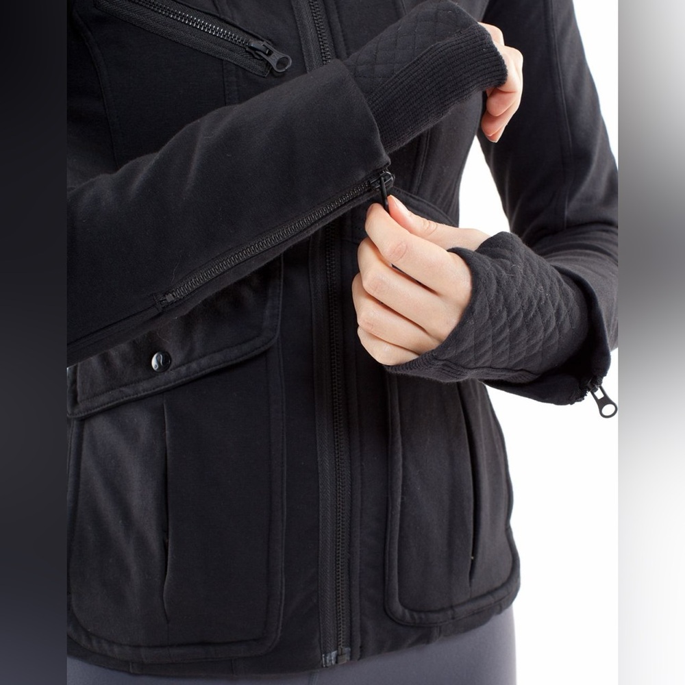 Rare LULU LEMON It's Happening Jacket - Black - Picture 3 of 11